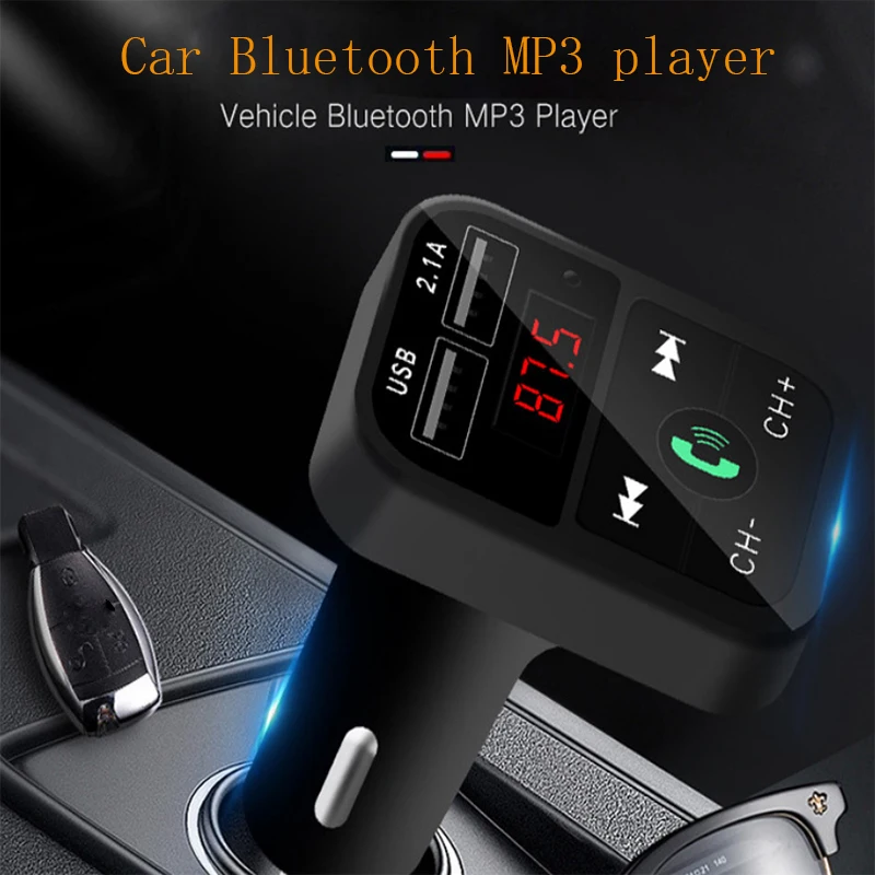 Автомобильный mp3 плеер FM передатчик приемник Bluetooth 5 0 U диск флэш карта TF а