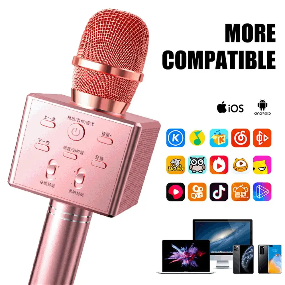 Беспроводной Bluetooth-микрофон K8 портативный емкостный микрофон для караоке с USB