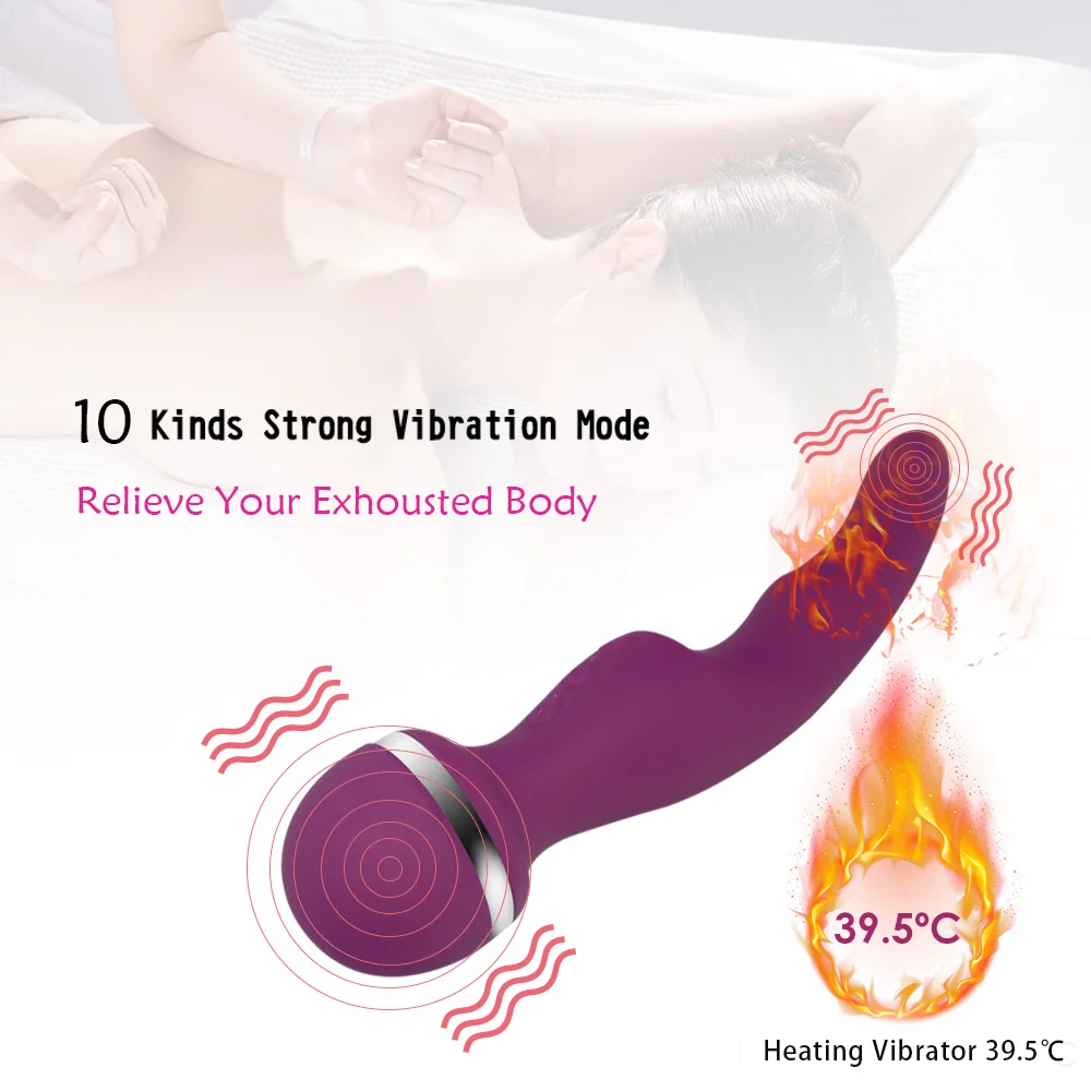 Беспроводной фаллоимитатор с подогревом вибратор для женщин волшебный Массажер