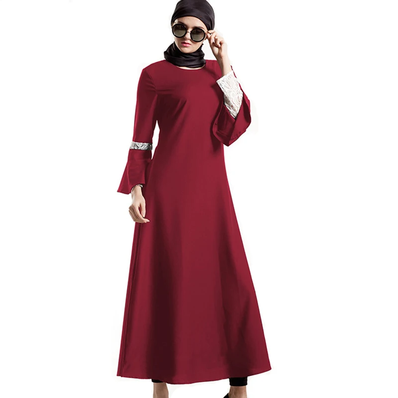 2019 мусульманское малайзийское платье Eegant кружевной пасторальный стиль