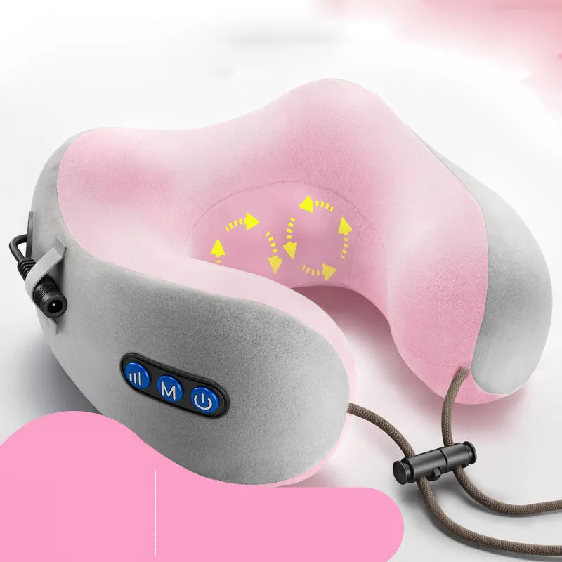 Портативная U образная массажная подушка многофункциональный массажер для шеи