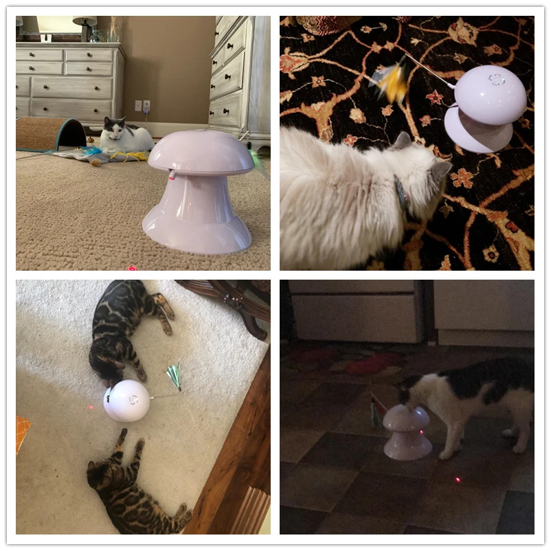 MESNUG Автоматическая вращающаяся Лазерная Игрушка для кошек интерактивное