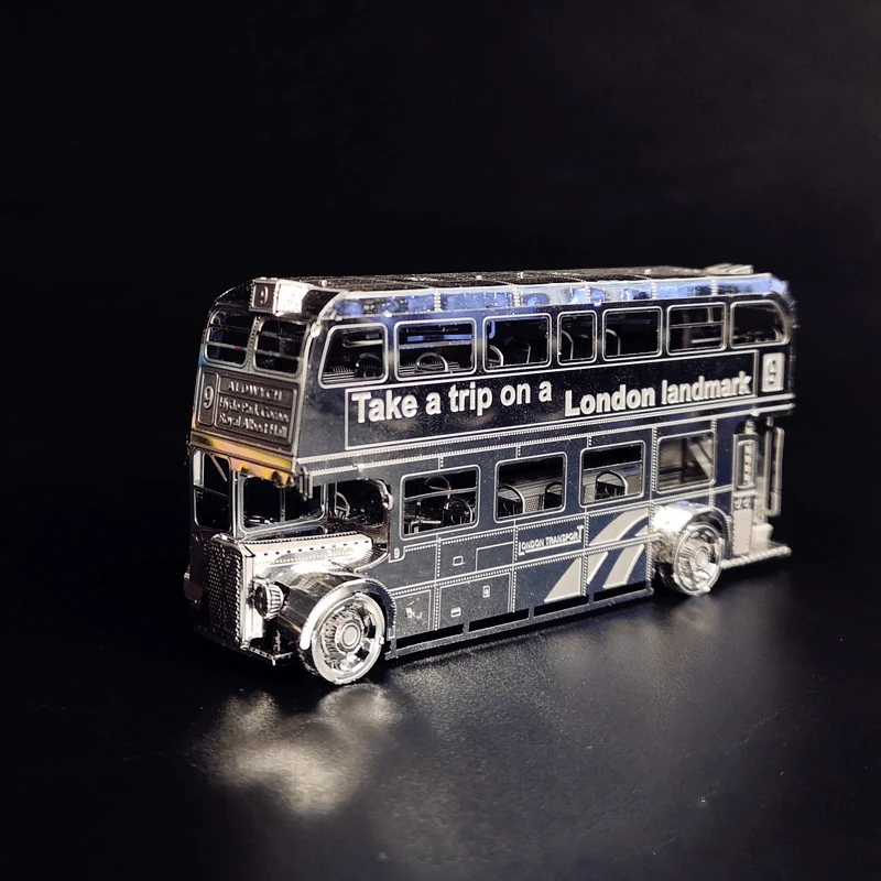 

3D Metal Model Kit London Bus Car Assemble Model Puzzle DIY 3D Laser Cut Model Puzzle Toys for Adult Home Decoration Accessorie