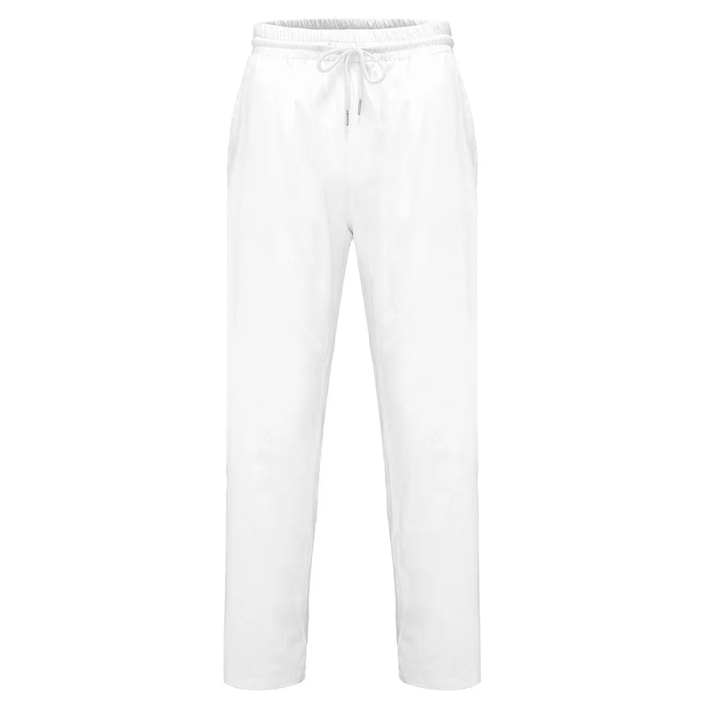 

Men's Summer Pants New Style Simple And Fashionable Pure Cotton And Linen Trousers Daily Casual Fashion Pants 2021