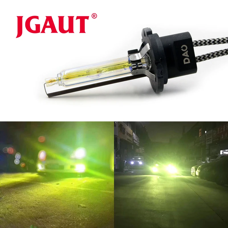 JGAUT 35 Вт ксеноновый HID комплект AC H1 H7 H11 9005 9006 9012 лимонно-зеленый свежий быстрый автомобиль фары фара балласт лампы