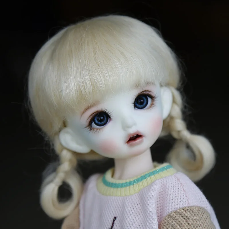 Новый розовый золотой 1/6 парик Bjd 30 см SD DD кукла косички Кукла специальный
