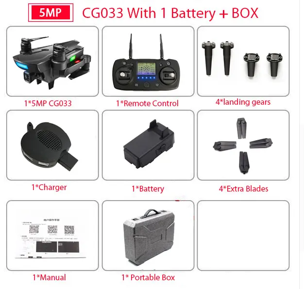 1080P 1Battery BOX Gps дроны Квадрокоптер с 1080P HD PTZ ESC камера бесщеточный мотор RC вертолет селфи Дрон 5G FPV Дрон RC гоночный Дрон игрушки - Цвет: 1080P 1Battery BOX