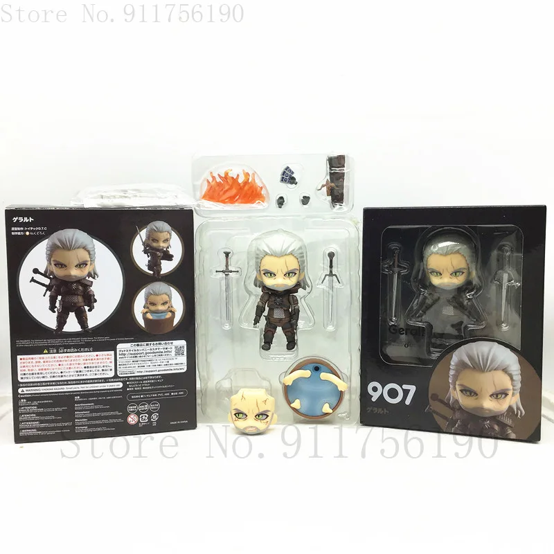 

Witcher-ed 3 Geralt Joints Movable Wild Hunt 907 White Wolf Action Figure Doll Toys Gift