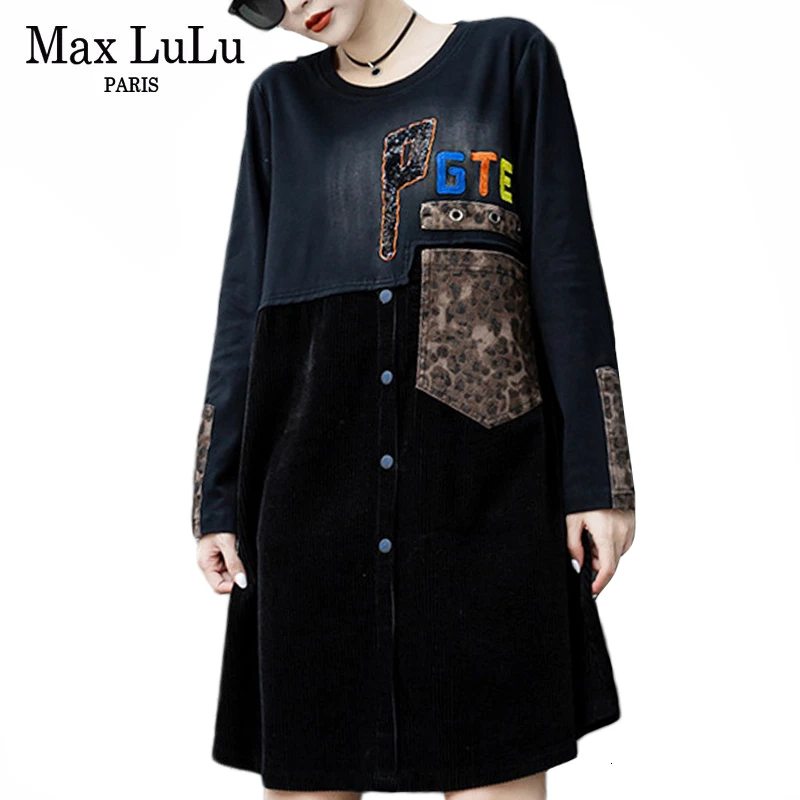 Max LuLu модная Корейская женская панк леопардовая одежда женское Элегантное