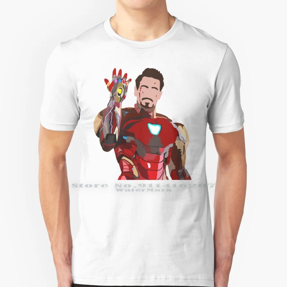 The Last Snap T Shirt 100% Pure Cotton Endgame Tony Stark Infinity War Infinity Gauntlet