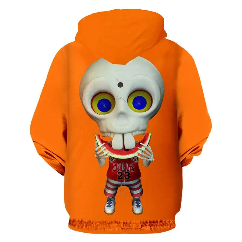 

CJLM Yellow Hoodie Men 2020 Fashion Funny Print Cute Sull Eat Watermelon 3d Hoodies Sweatshirt W Long Drawstring Sweats Unisex