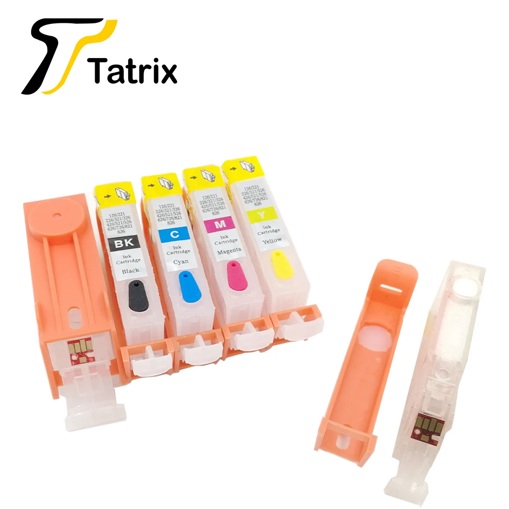 Tatrix PGI220 CLI221 перезаправляемый картридж для hp Canon MP980 MP990 IP3680 IP3600 IP4600 с микросхемами