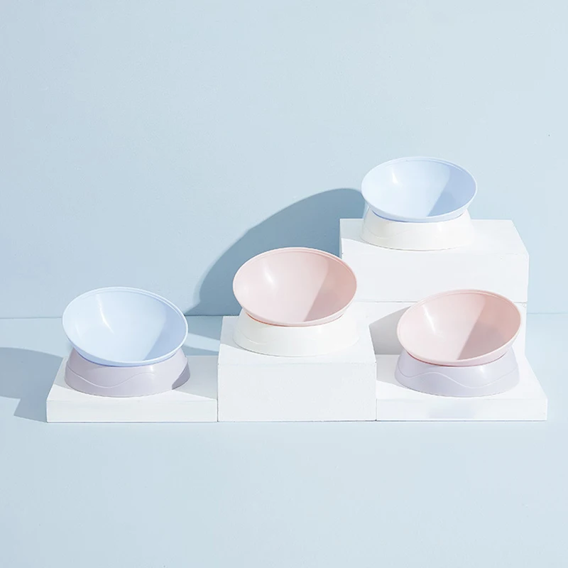 

Миска для домашних питомцев с поднятой подставкой, кормушка для кормления, защита шейного отдела позвоночника, миска для воды для кормления...