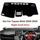 TAIJS Factory Повседневная простая Спортивная накладка на приборную панель автомобиля из полиэстера для TOYOTA Wish 2010 20112012131415161718, правый руль