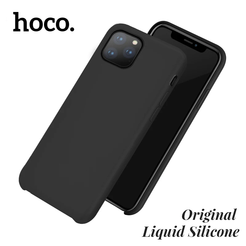 Оригинальный жидкий силиконовый чехол HOCO для iPhone 11 pro max 2019 поглощающий удар