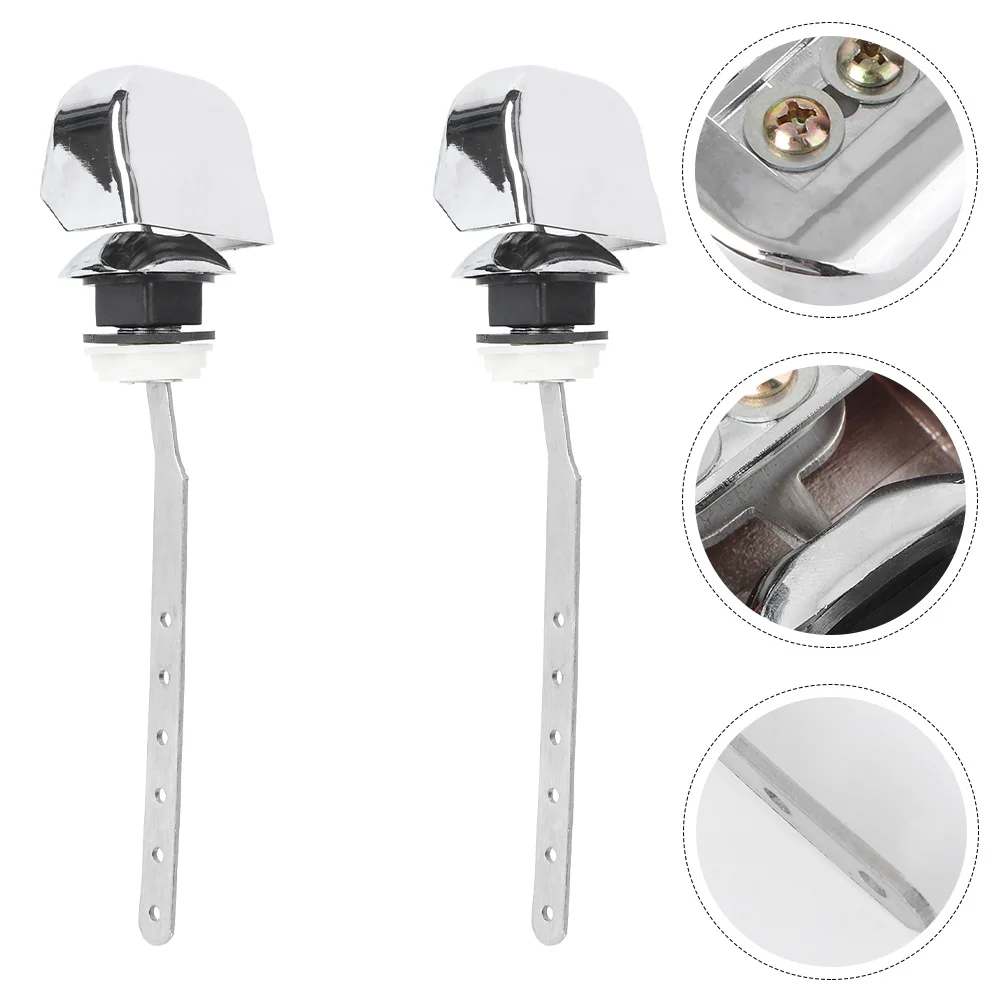 

2pcs Universal Side Mount Toilet Handle Tank Flush Lever Replacement Handle
