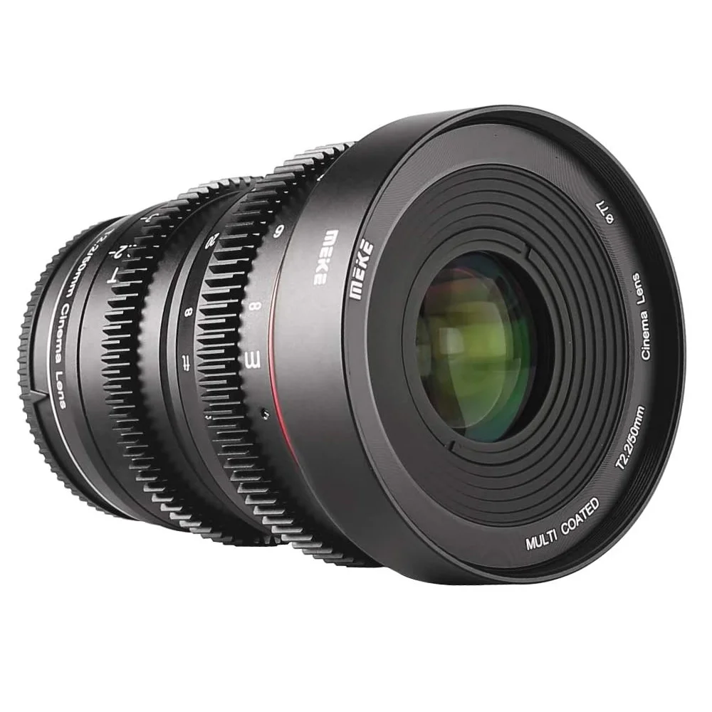 Meike 16 мм 25 50 T2.2 ручной фокус Cine lens Kit для Micro Four Thirds (MFT M4/3) Mount Olympus Panasonic GH5 OMD EM10 IIIE |