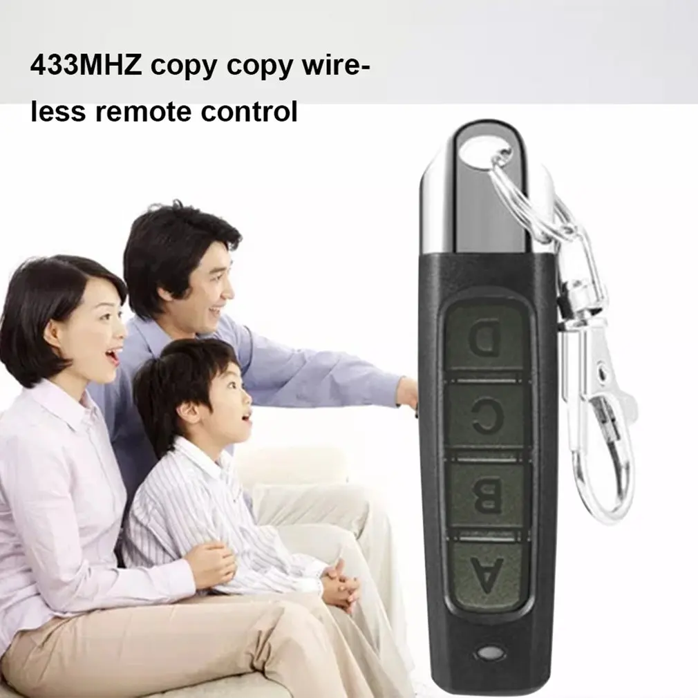 

433MHz Cloning Remote Control Electric Copy Controller Wireless Transmitter Switch 4 buttons Duplicator Key For Gate Garage Door