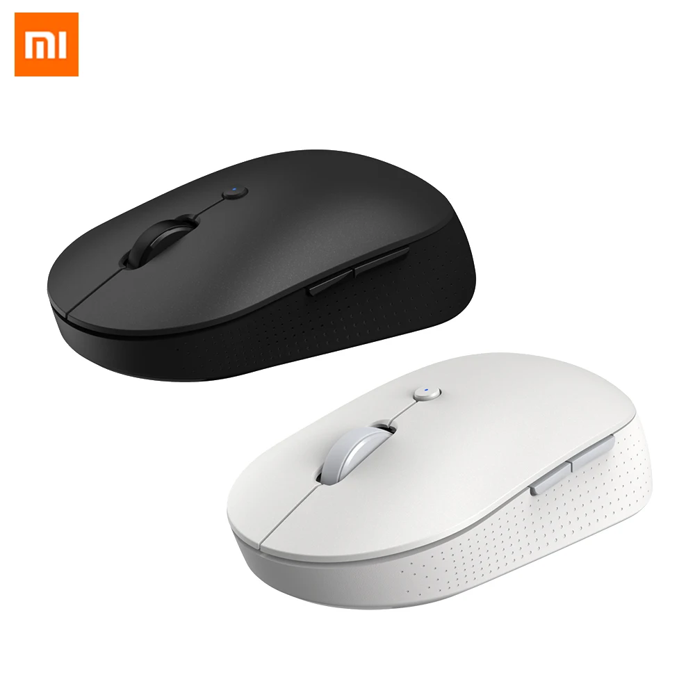 xiaomi wireless dual mode mouse silent version bluetooth compatible2 4ghz opto electronic connect home office gaming mouse free global shipping