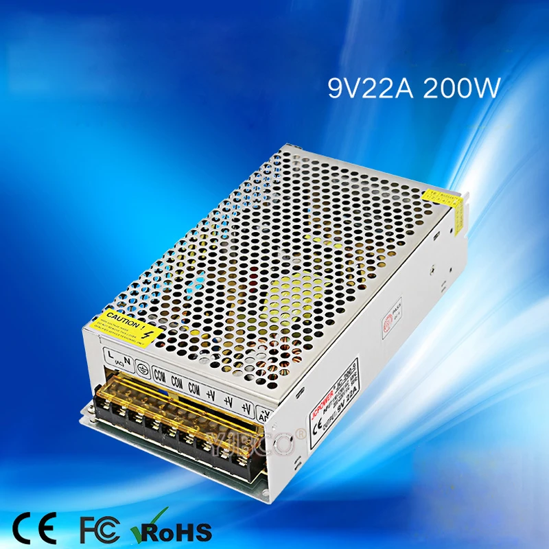 Регулируемый импульсный источник питания DC9V 2A/3A/5A/22A/30A трансформатор драйвера Swich