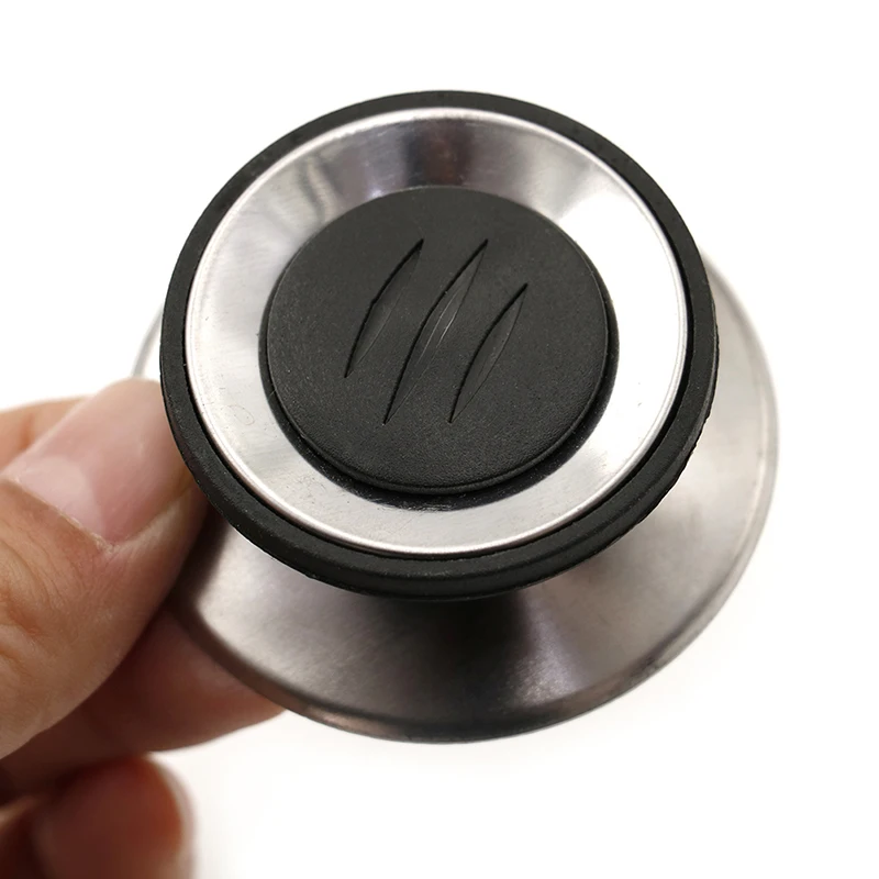 

Household kitchen accessories 5mm Handle Stainless Steel and Plastic Knob Kitchen Appliance Knob Cover Glass Kitchen Pot Lid Top