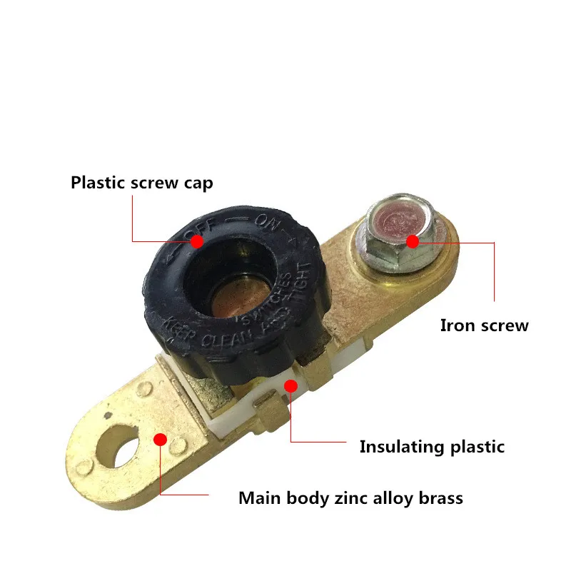 

Switches Brass Side Mount Car Auto Side Post Battery Master Disconnect Cut Off Switch Zz413