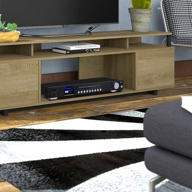WR-50CD WiFi / FM Dab интернет-радио тюнер + Micro-SD/TF-карта приемник и CD-плеер-черный US разъем