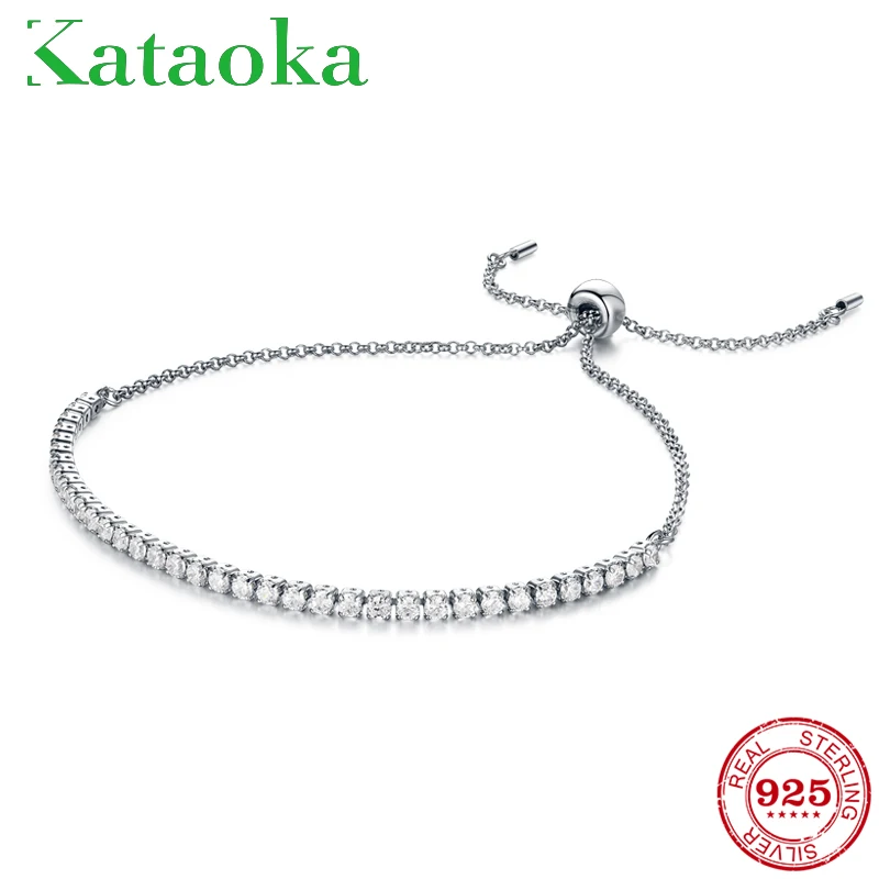 Подлинный новый брендовый Женский Регулируемый браслет из 100% стерлингового