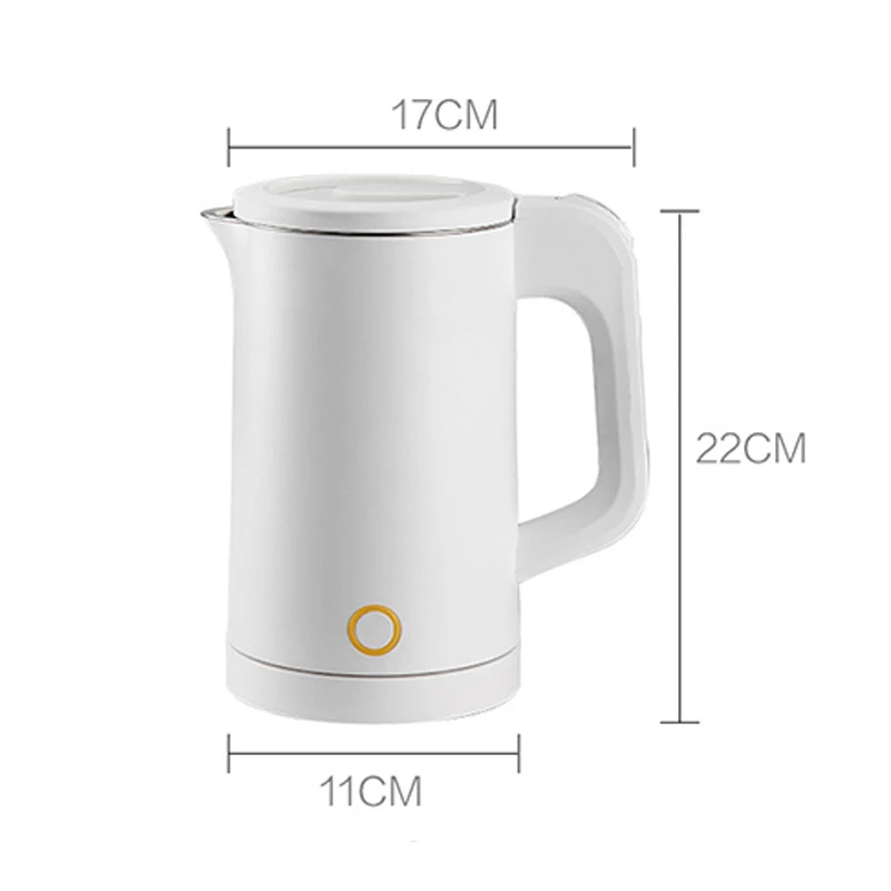 

YOUPIN Electric Kettle 0.6L Capacity Double Layer Insulation Anti-Scalding Water Pot Stainless Steel Thermostat Electric Kettle