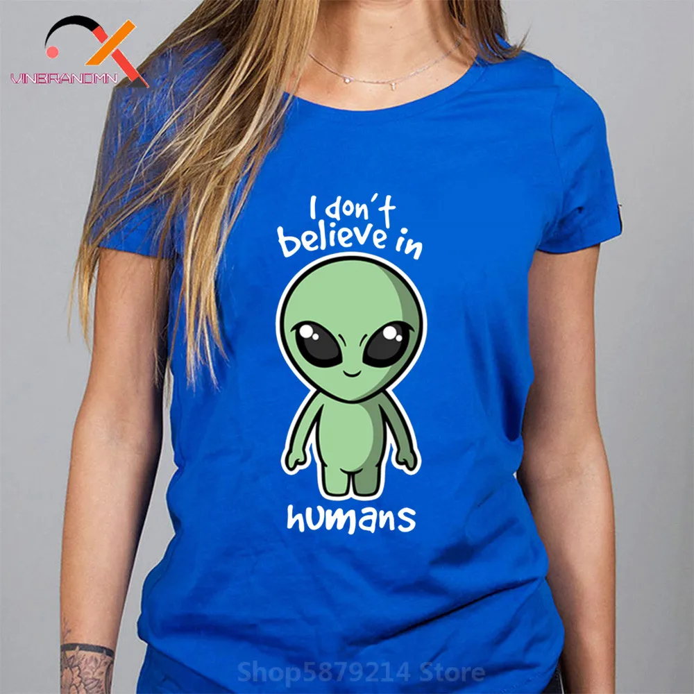 Футболка Aliens don't believe in Human Sci fi футболка с НЛО Science инопланетная Вселенная spaceX to the