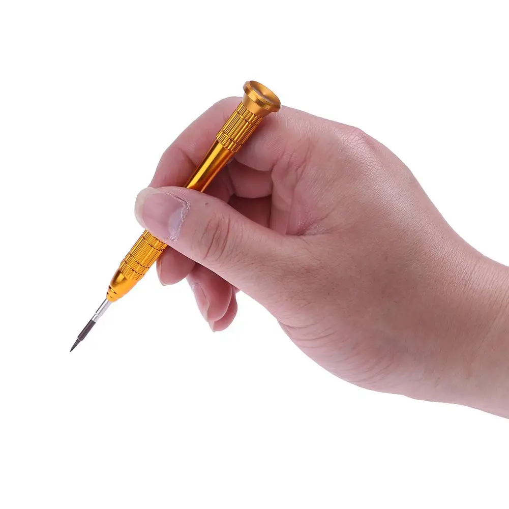 Трехточечная отвертка 0 6 мм разборный магнитный наконечник случайный цвет