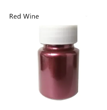 Red wine 15 г съедобный золотой порошок мусс торт помадка Макарон шоколадное украшение блестящий порошок серебряный жемчуг порошок цвет выпечки пыль - Цвет: Red wine
