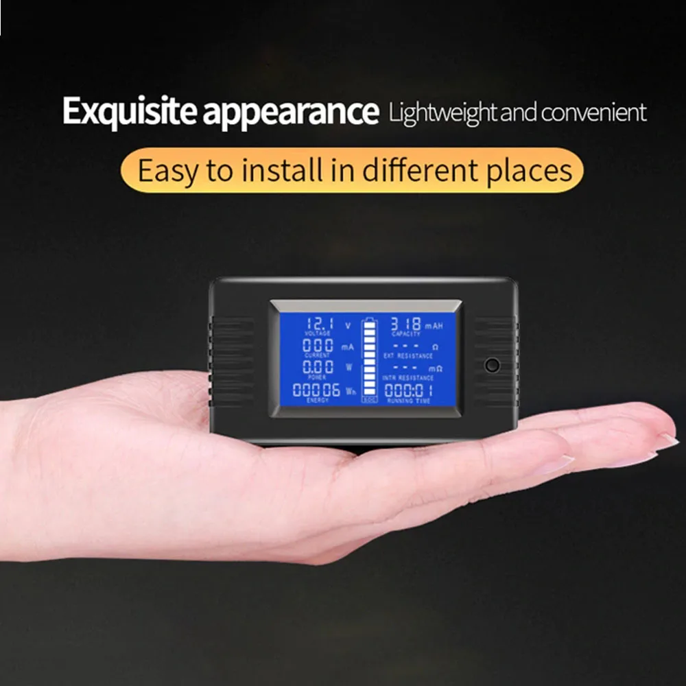 Battery Tester With 300A Shunt 200V Voltage Current Power Capacity Resistance Meter Screwless Installation Monitor | Инструменты
