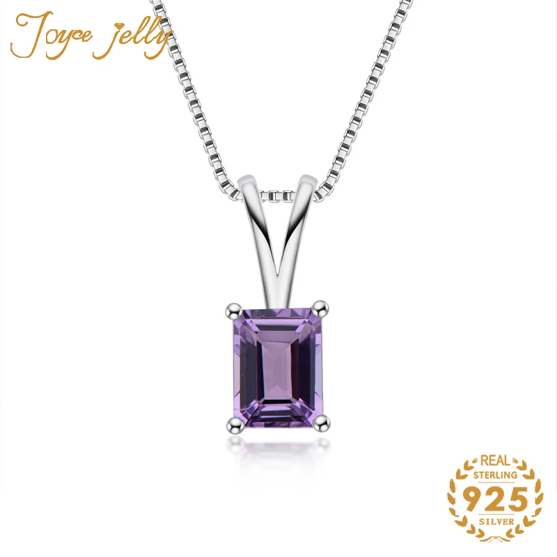 JoyceJelly high quality 925 Silver pendant Natural Topaz Amethyst 6X8MM simple Pendant for women engagement gifts wholesale 2021 | Украшения