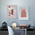 Джерси 23 играть Баскетбол Холст Живопись Печать модульные настенные картины искусство картина для гостиной домашний Декор подарок для ребенка