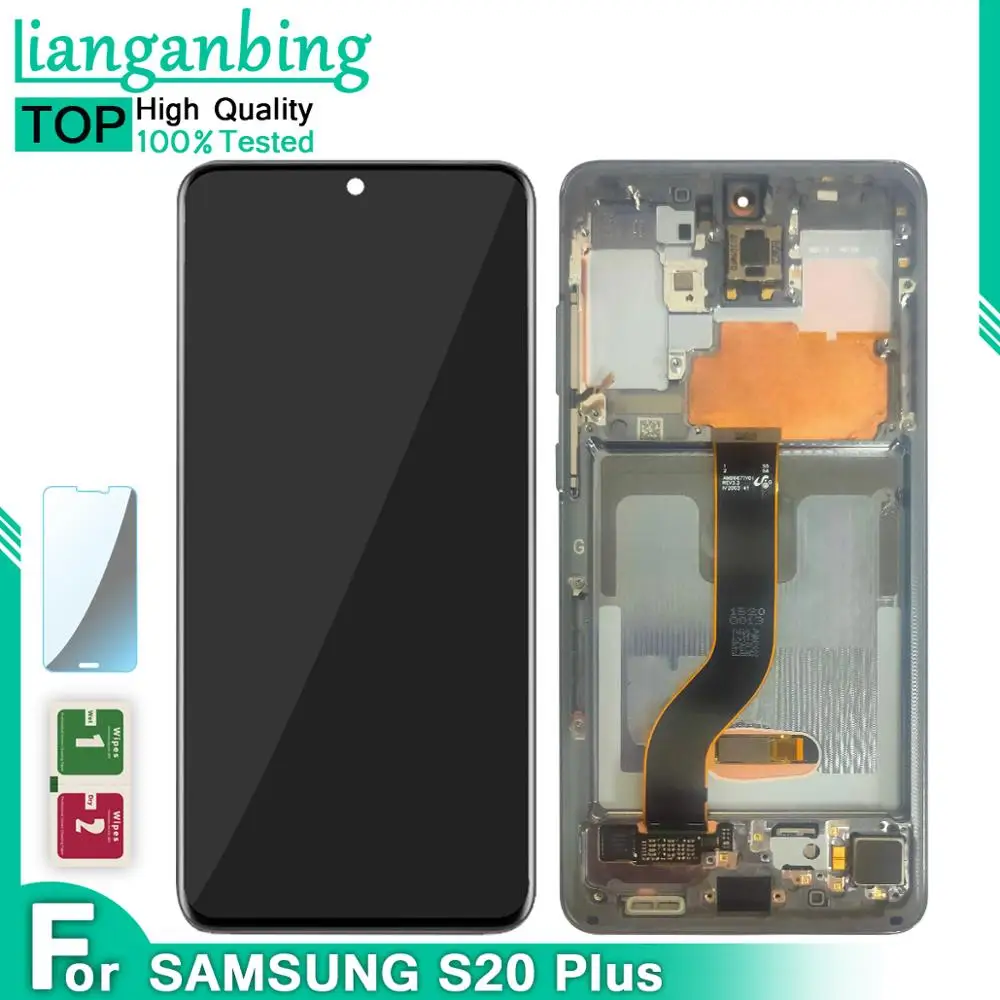 ЖК-дисплей AMOLED для Samsung Galaxy S20 G980 сенсорный экран в сборе + PLUS G985F дисплей с рамкой