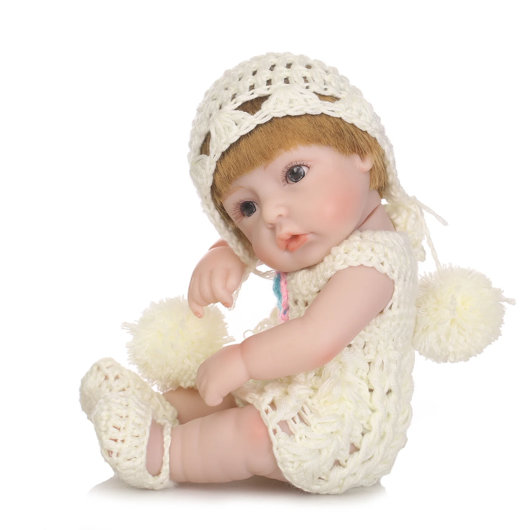 Все Силиконовые Куклы Детские 27 см 11 дюймов NPK куклы Bebe Reborn девочка реалистичные