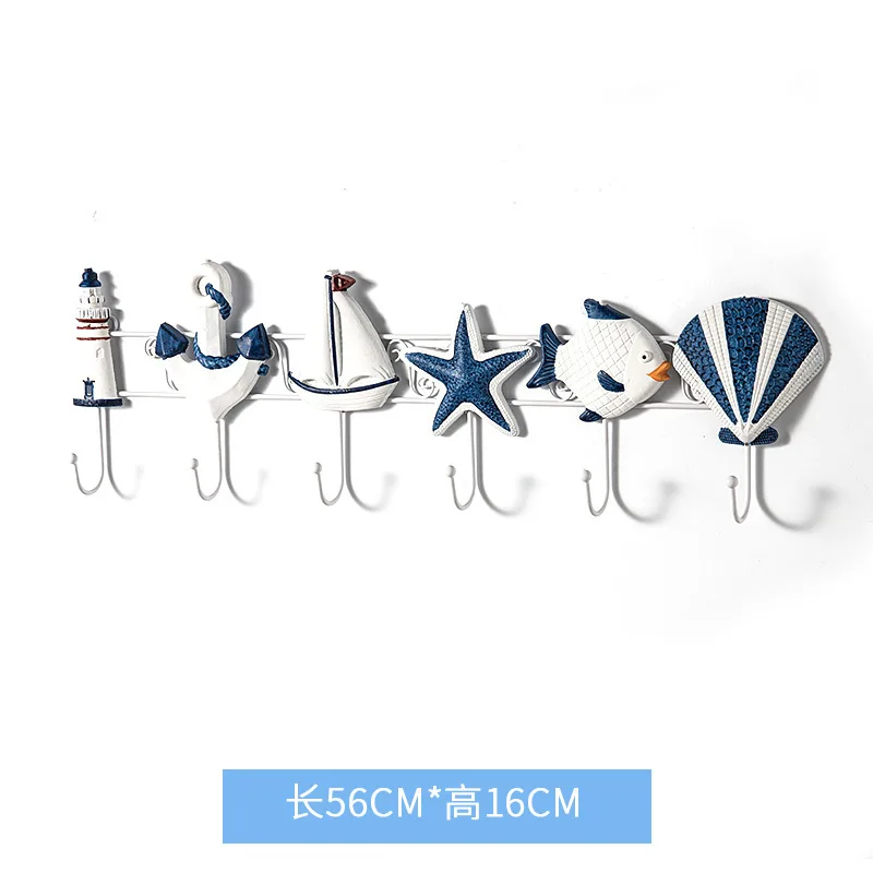 Деревянная подвеска в средиземноморском стиле с крючком морская звезда