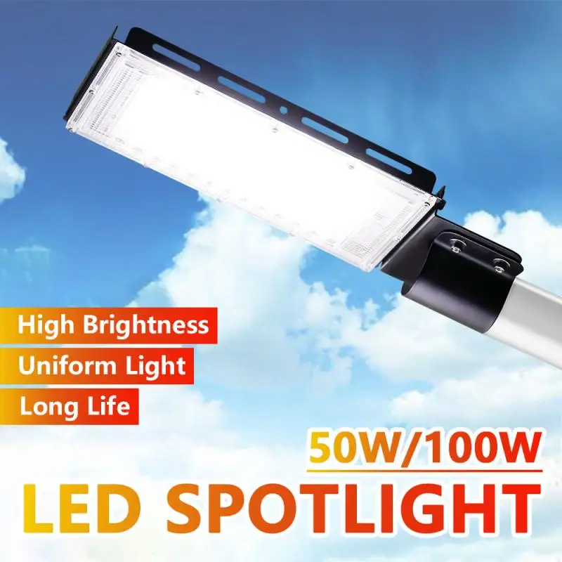 

Мощный светодиодный прожектор 100 Вт, 50 Вт, вертикальный поперечный настенный светильник для гаража, фонарь для двора и дороги, уличный свети...