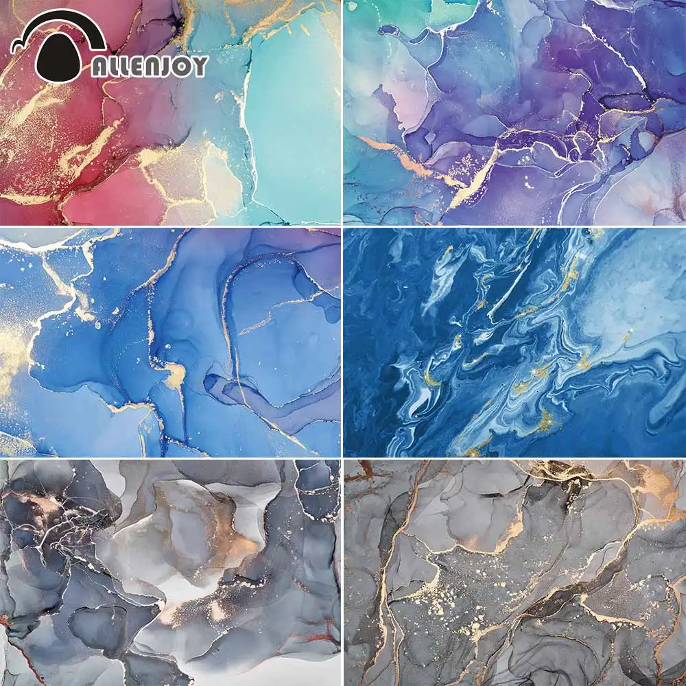 

Allenjoy мраморный узор фон текстура абстрактный градиент фотографический реквизит детский портрет фотография фон для фото