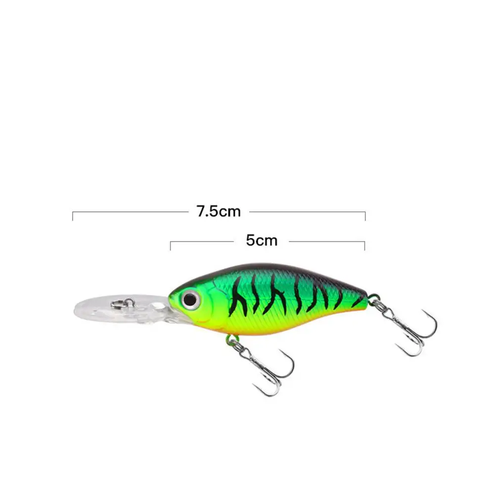 

7.5cm7.8g Fishing Lures Floating Minnow Simulation Fishing Bait With Ringing Beads Weight: about 7.8g Material: ABS