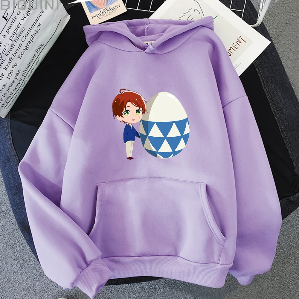 Толстовка с рисунком Wonder Egg в стиле аниме топ круглым вырезом пуловер завязками
