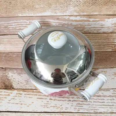 Эмалированный бинауральный горшок эмалированный толстый для супа тушения