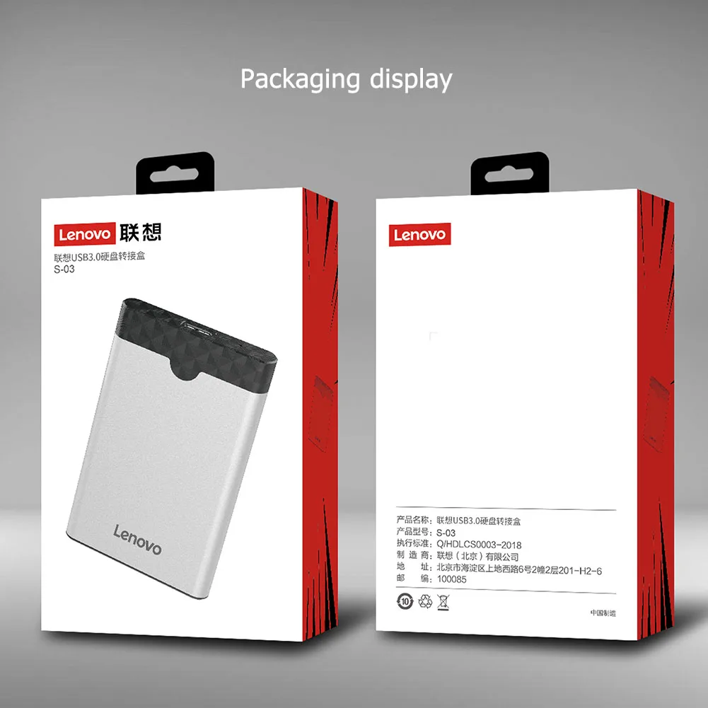 Корпус для жесткого диска Lenovo S-03/S-04 2 5 дюйма USB 3 0 на SATA внешний корпус 1 Тип C |
