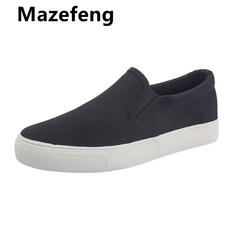 

Mazefeng 2021 Men's Variety of Color Canvas Peas Shoes Trendy Lazy Casual Large Size Driver Shoes Men's Vulcanized Shoes Size 44