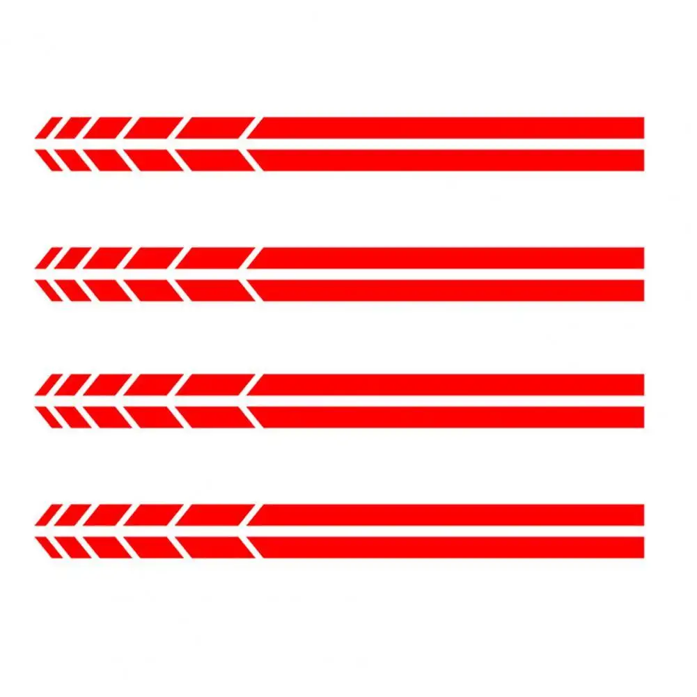 

4Pcs Vehicle Rearview Sticker Auto-adhesive Eye-catching Stripe Stripe Car Sticker Rearview for Car Accessories наклейки на авто