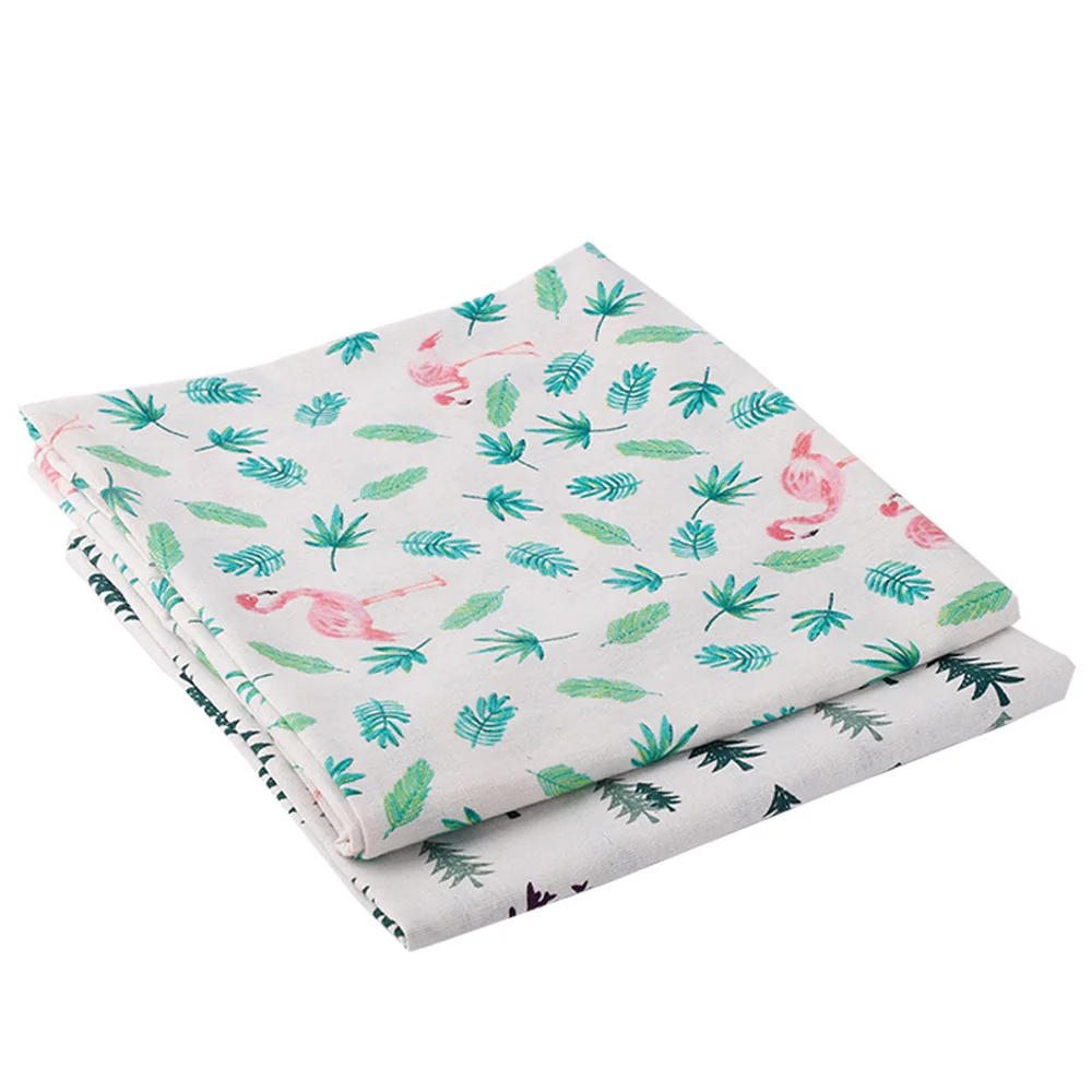 

45 Colors Printed Linen Cloth For Bed Sheet Home Tablecloth DIY Handwork Curtain Tablecloth Throw Cushion cover Linen Fabric