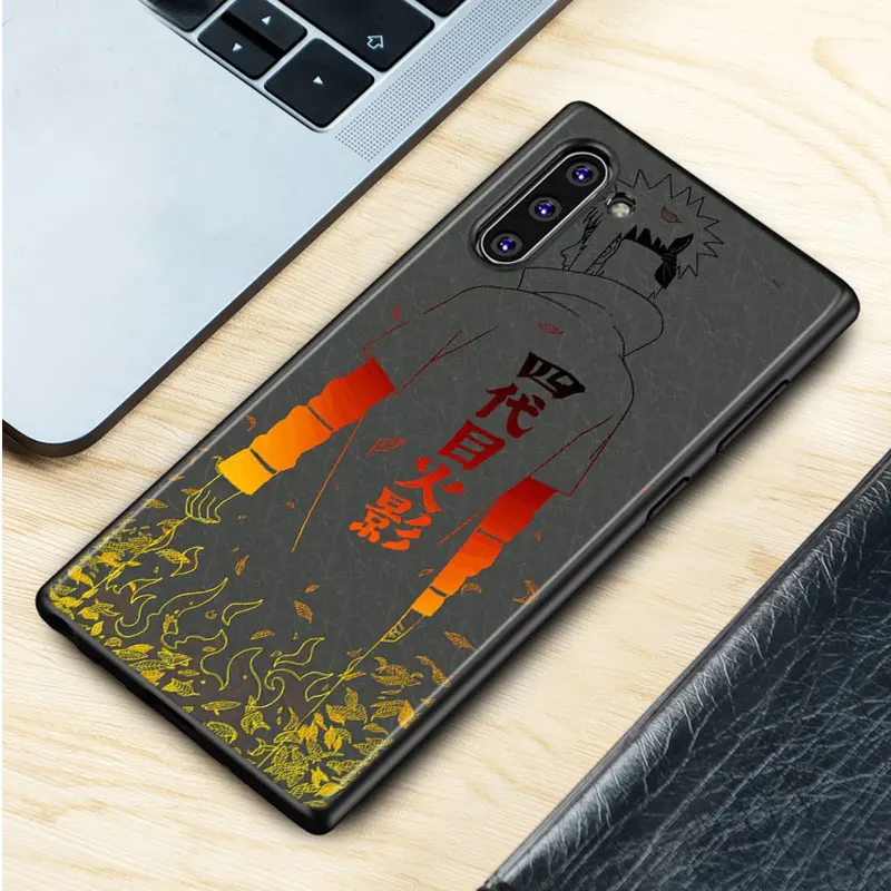 Черный силиконовый чехол аниме Наруто для samsung Galaxy Note 10Plus 10 Pro 9 8 S10 S9 S8 Plus S7 S6 Чехол Для Телефона - Цвет: Style 06