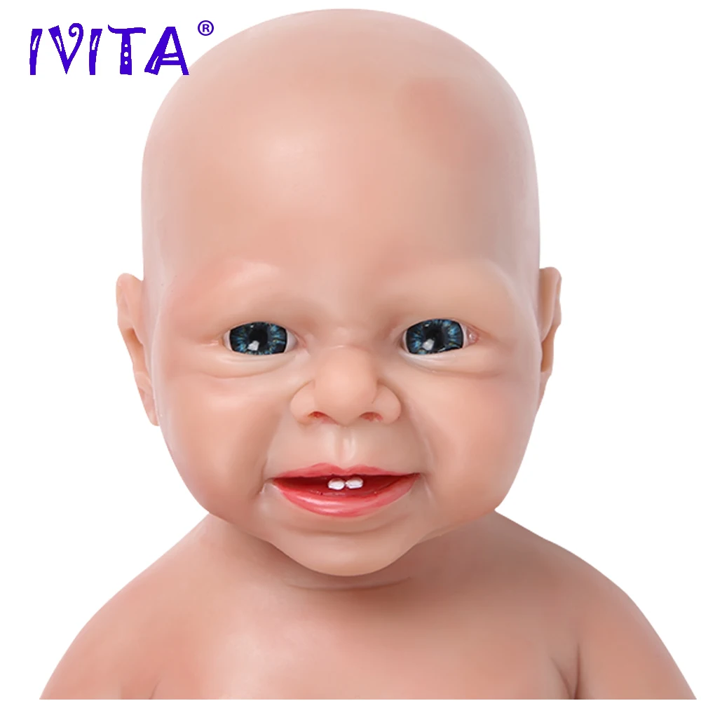 IVITA WG1516 48 см 3,4 кг Реалистичная силиконовая кукла реборн новорожденная девочка младенец Реалистичная кожа мягкая Высококачественная игрушка