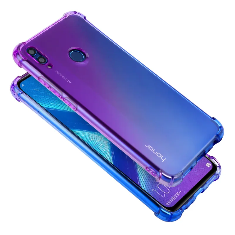 Амортизационная цветная постепенная замена ТПУ чехол для телефона huawei Honor 8X